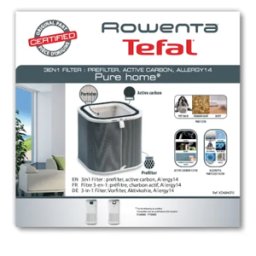 Filtros 3 en 1 Purificador de Aire Rowenta Pure Home