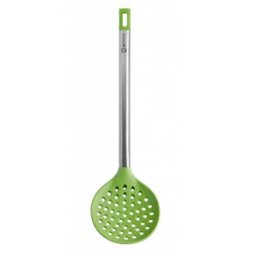 Espumadera de Cocina Bra Prior Color Verde Silicona y Acero inoxidable