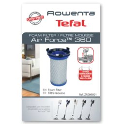 Filtro Espuma Aspirador Rowenta Air Force y Otros Modelos