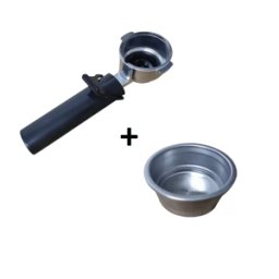 Saeco Portafiltros y Filtro 2 Tazas Cafetera Espresso TM TMPCF101