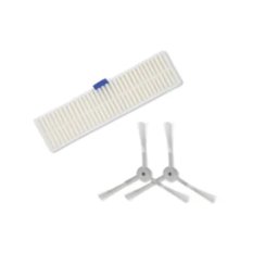 Pack Filtro + Cepillos laterales Robot Aspirador Rowenta Explorer