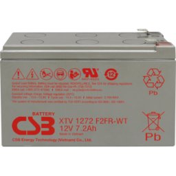 CSB XTV1272 - Rechargeable lead fleece battery, 12 V, 7.2 Ah, long-life