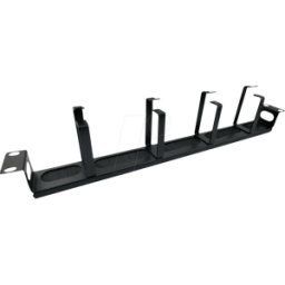 VALUE 26990425 - 19" placa frontal, 1U, 4 ojales tipo G, glándula de cable, negro