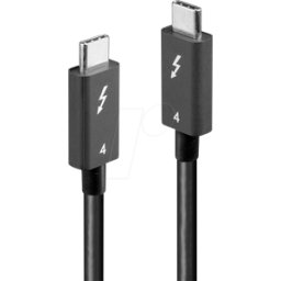 LINDY 31120 - Thunderbolt 4 cables, USB C, 40 Gbps 1 m