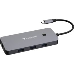 VERBATIM 32152 - Estación de acoplamiento, USB-C, 9 puertos