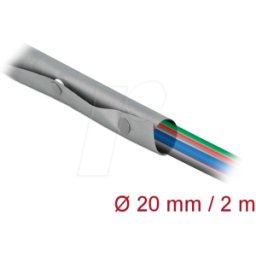 DELOCK 20726 - Funda protectora de cables con cierre de botón de 2 m x 2