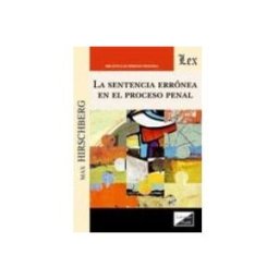 Teran Libros la sentencia erronea en el proceso penal