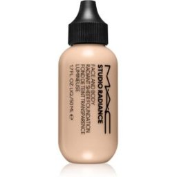Studio Radiance Face And Body Radiant Sheer Foundation Maquillaje Para Rostro Y Cuerpo Fórmula Ligera Tono W1 50 Ml