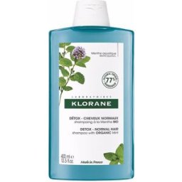 Klorane A La Menta Bio champú detox para cabello normal 400 ml