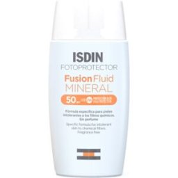 Isdin Fotoprotector Fusion Fluid Mineral 0% filtros químicos SPF50+ 50 ml