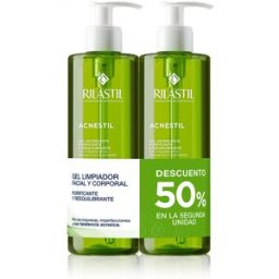 Rilastil Acnestil gel limpiador purificante pack 2 x 400 ml