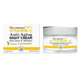 The Conscious™ Vitamin C anti-aging night cream organic raspberry 50 ml