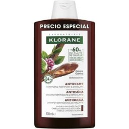 Klorane A La Quinina champú anticaída, cabello debilitado 400 ml