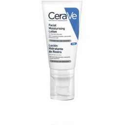 Cerave Loción hidratante de rostro para piel normal y seca con ácido hialurónico y niacinamida 52 ml
