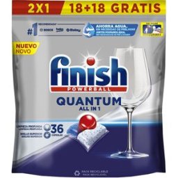 Finish Powerball Quantum lavavajillas 36 pastillas