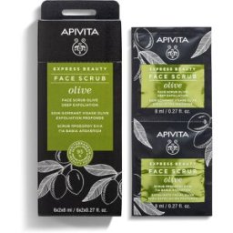 Apivita Express Beauty Mascarilla facial exfoliante intensiva con oliva 2 x 8 ml