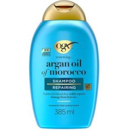 Ogx Champú para cabello extra fuerte hidratante y reparador con Aceite De Argán 385 ml