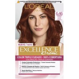 L'Oréal París Excellence Creme tinte #6,46 rubio oscuro cobrizo caoba