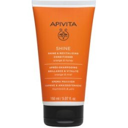 Apivita Acondicionador Brillo Y Vitalidad con miel y naranja formulado sin siliconas 150 ml