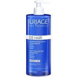 Uriage Ds Hair Champú Regulador diario con Eucalipto - Gel espumoso suave, fresco y con flora 500 ml