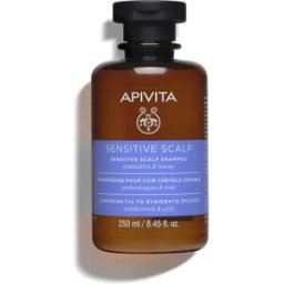 Apivita Champú Para Cuero Cabelludo Sensible sin sulfatos, sin parabenos 250 ml