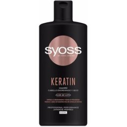 Syoss Keratin champú cabello encrespado y seco 440 ml