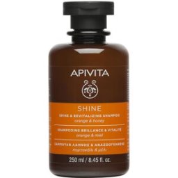Apivita Champú Brillo Y Vitalidad con miel y naranja para todo tipo de cabello 250 ml
