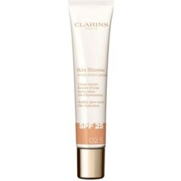 Clarins Skin Illusion Tinted Moisturizer tratamiento antiedad con color efecto glow SPF25 #02.5