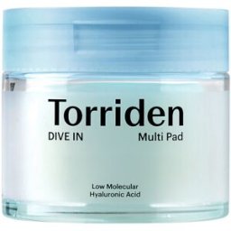 Torriden DIVE-IN low molecular hyaluronic acid almohadillas faciales x 80 u