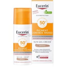 Eucerin Sun Protection pigment control gel-crema color SPF50+ #medium
