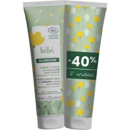 Klorane Bébé Bio crema pañal pack 2 x 100 ml
