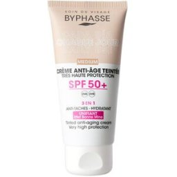 Byphasse Crema Facial antiedad con color SPF50+ #medium
