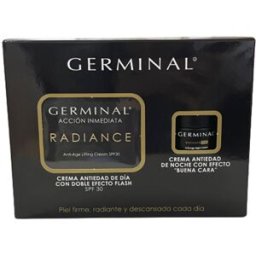 Germinal Crema De Día Acción Inmediata Radiance lote 2 pz