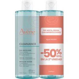 Avène Agua micelar desmaquillante pack 2 x 400 ml