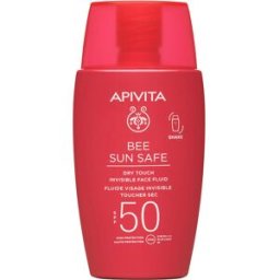 Apivita Bee Sun Safe Fluido Facial Invisible Toque Seco Spf 50 Un protector solar no graso 50 ml