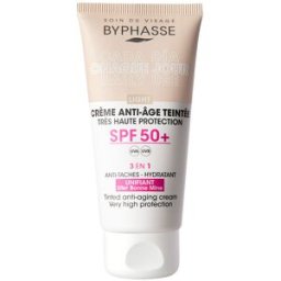 Byphasse Crema Facial antiedad con color SPF50+ #light