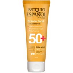 Instituto Español Protector Solar facial Aloe Vera tubo SPF50+ 75 ml
