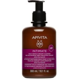 Apivita Limpiadora Cremosa Suave De Higiene Íntima Diaria Con aloe vera y propóleo 300 ml