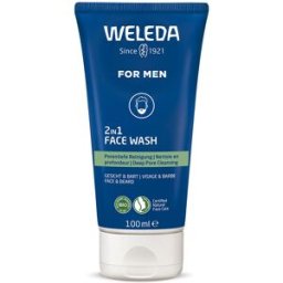 Weleda For Men gel limpiador 2 en 1 rostro & barba 100 ml
