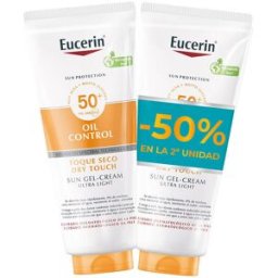 Eucerin Sun Body Oil Control gel-crema SPF50+ pack 2 x 200 ml