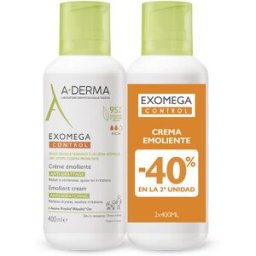A-Derma Exomega Control crema emoliente pack 2 x 400 ml
