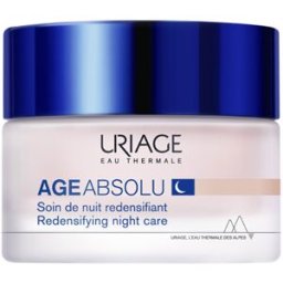 Uriage Age Absolu crema de noche reafirmante con RETINOL, Ácido Hialurónico Y Manteca Karité 50 ml