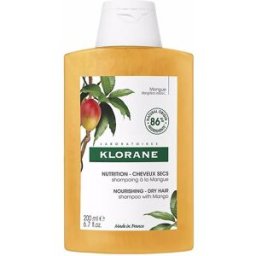 Klorane Al Mango champú nutritivo para cabello seco 200 ml