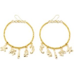 Shabama Formentor pendientes #oro brillo