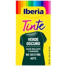Iberia Tinte Ropa no destiñe 40º #verde oscuro