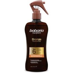 Babaria Sun Lovers Bronze spray aceite protector solar SPF6 300 ml