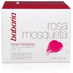 Babaria Rosa Mosqueta Hidratante 24H crema facial SPF15 50 ml