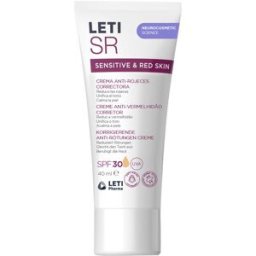 Leti Pharma Letisr Sensitive & Red Skin crema anti-rojeces correctora SPF30 40 ml