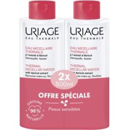 Uriage Agua Micelar Termal pieles sensibles pack 2 x 500 ml