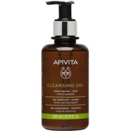 Apivita Gel Purificante rostro Limpiador facial para pieles grasas 200 ml